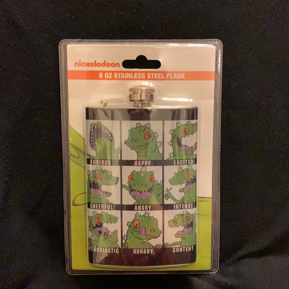 Nickelodeon rugrats reptar dinosaur flask NWT